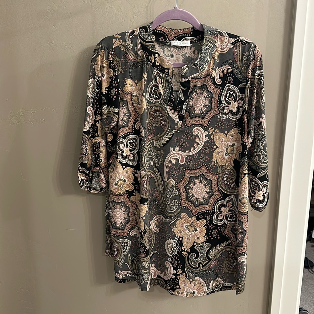 Paisley print tunic